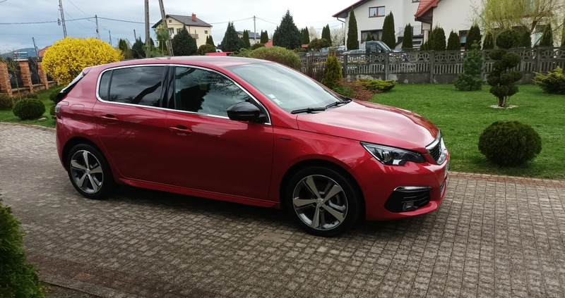 Peugeot 308 cena 39800 przebieg: 78000, rok produkcji 2019 z Kielce małe 79